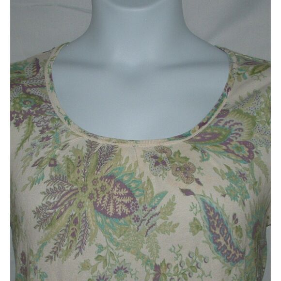 TALBOTS Multicolored Sz XL Petite Casual or Dress Lightweight Silk Blend Shirt - Picture 2 of 5